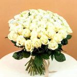 Элегантный букет из 51 белой розы
