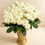 Белые эквадорские розы